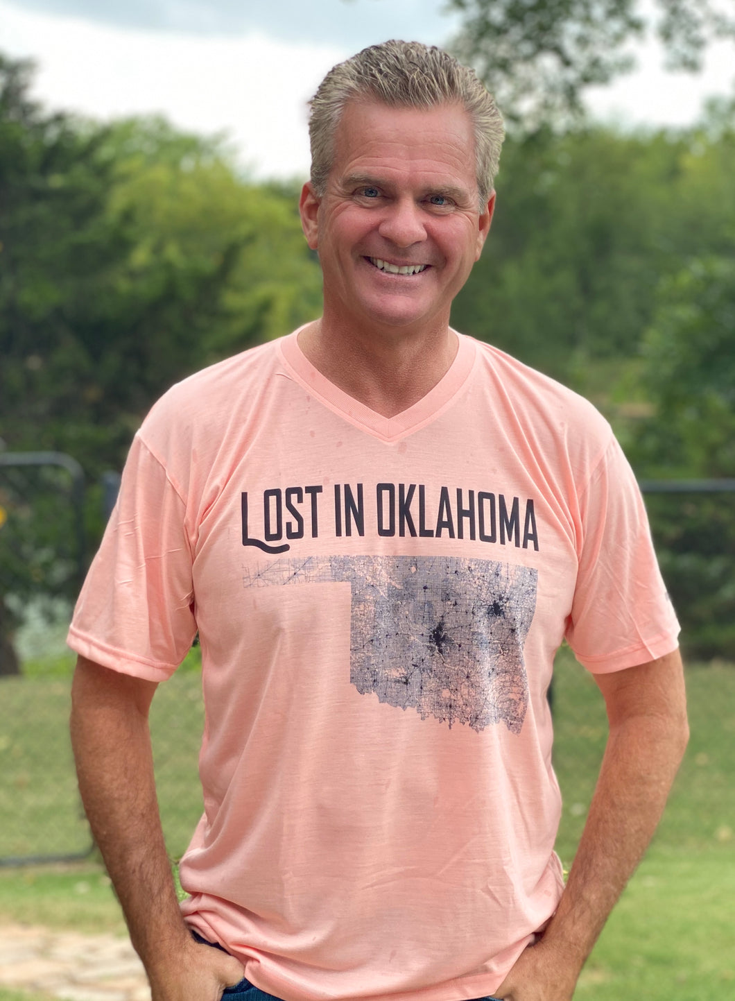 Lost in Oklahoma Map Tee